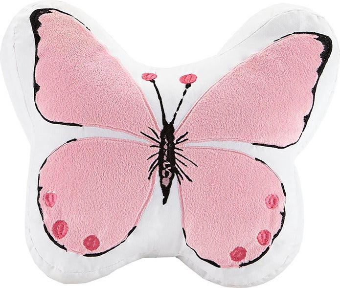 Olliix.com Comforters & Blankets - Cynthia Glam Printed Butterfly Comforter Set Pink Twin