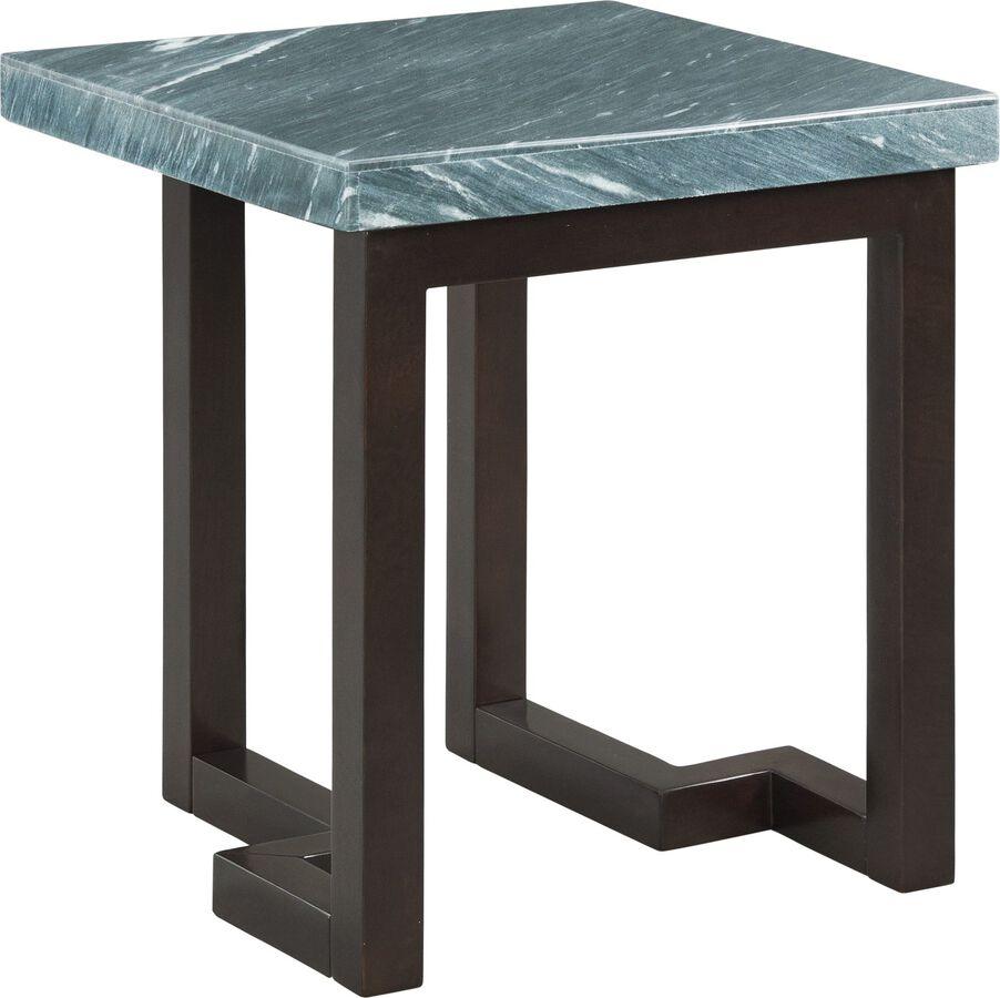 Elements Living Room Sets - Cypher 2PC Occasional Marble Table Set in Gray