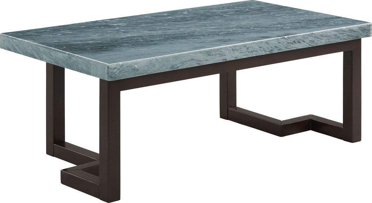 Elements Coffee Tables - Cypher Marble Rectangular Coffee Table in Gray