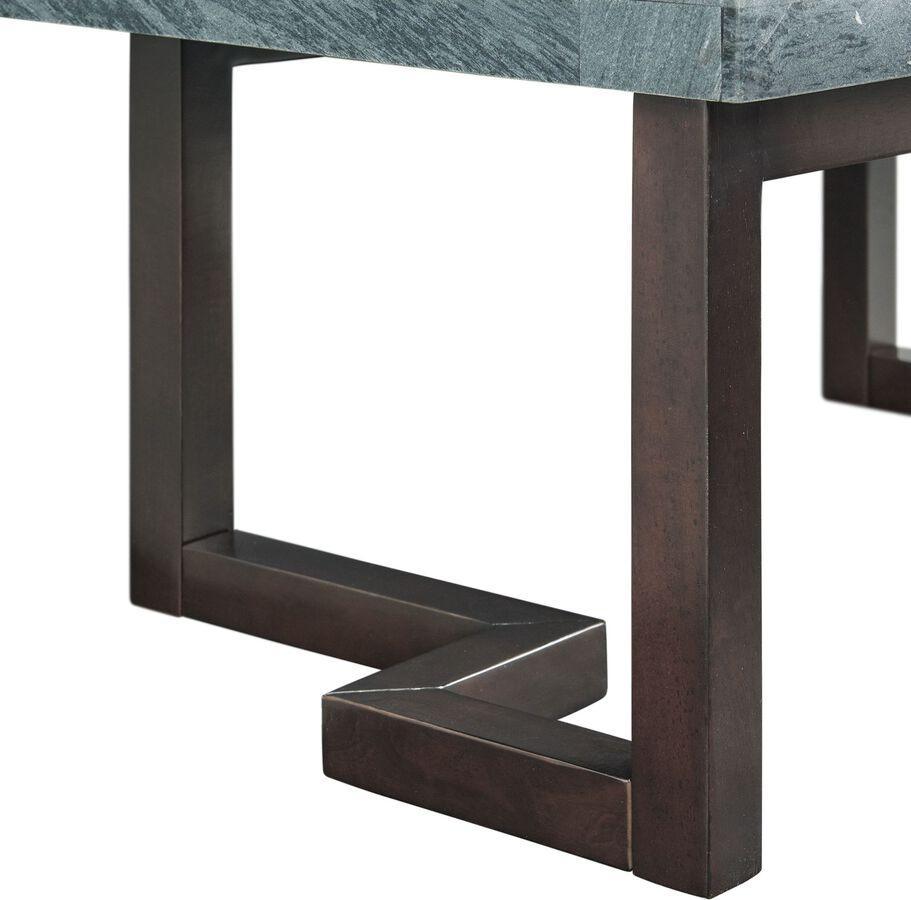 Elements Coffee Tables - Cypher Marble Rectangular Coffee Table in Gray