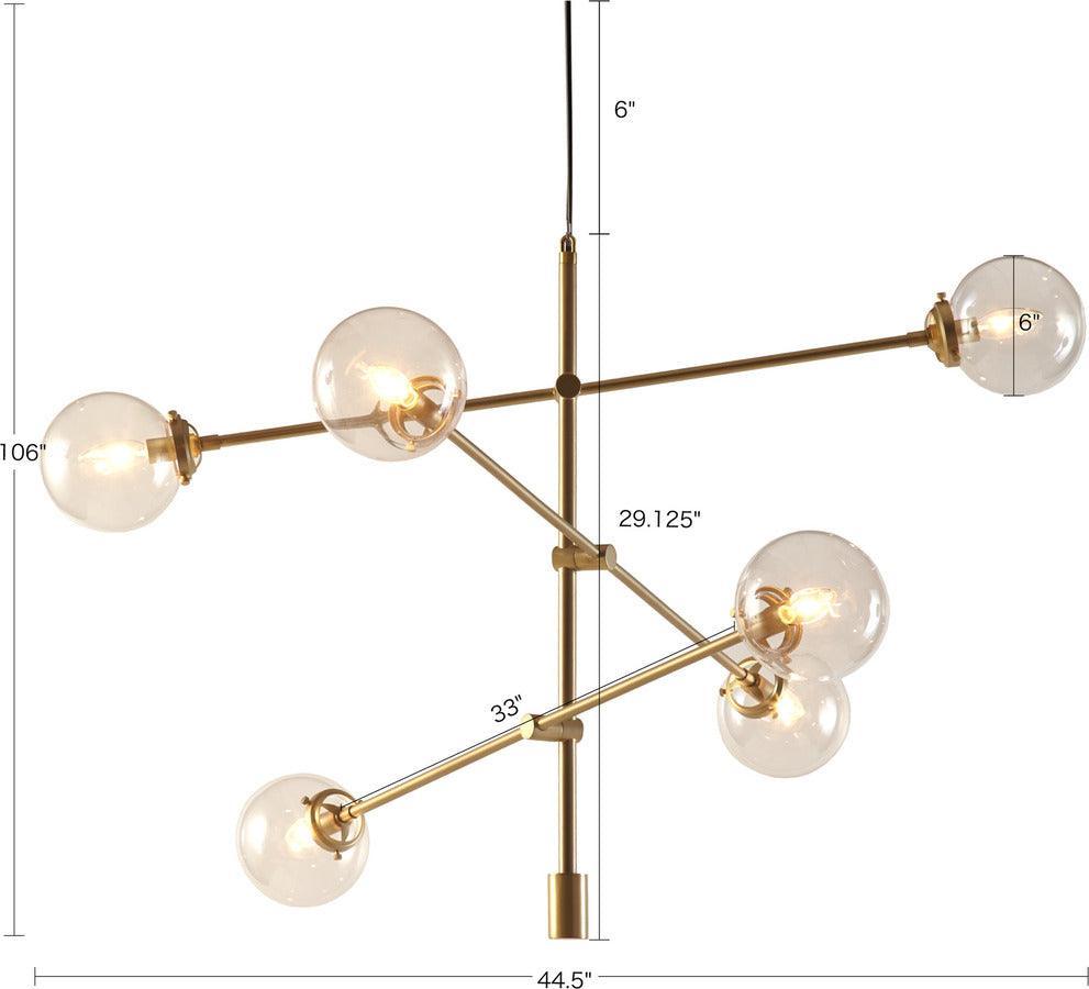 Olliix.com Ceiling Lights - Cyrus Chandelier Gold