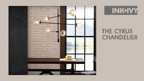 Olliix.com Ceiling Lights - Cyrus Chandelier Gold
