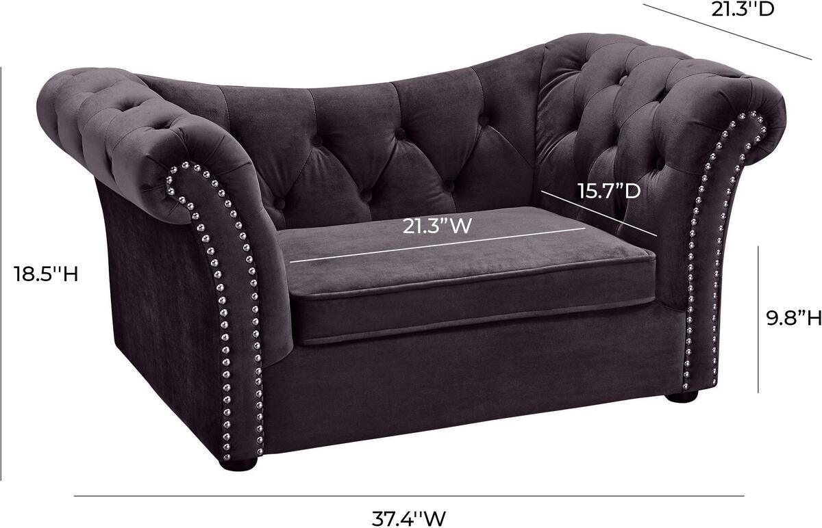 Tov Furniture Dog Beds - Dachshund Grey Pet Bed Grey