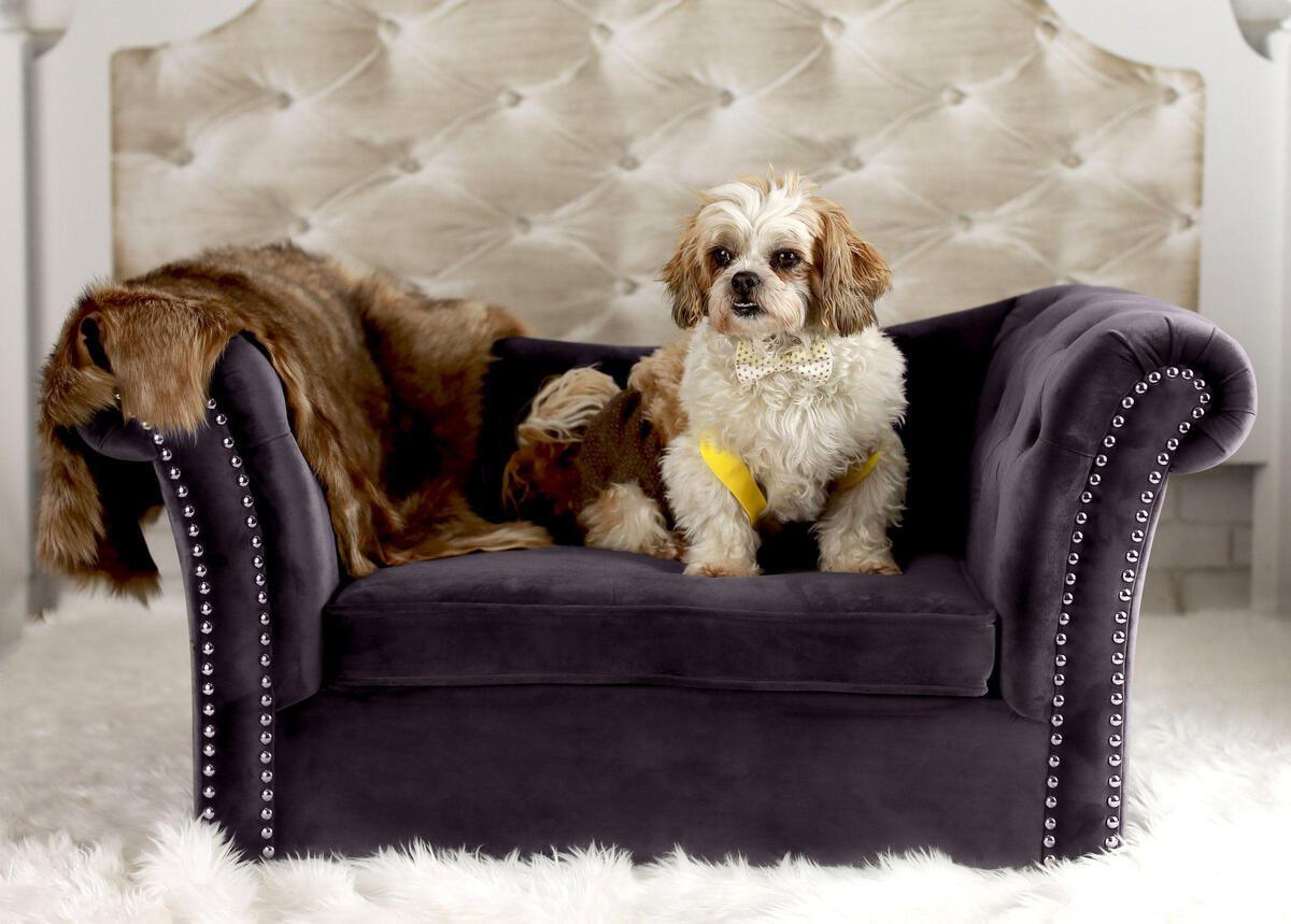 Tov Furniture Dog Beds - Dachshund Grey Pet Bed Grey