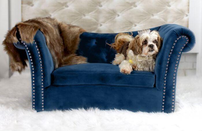 Tov Furniture Dog Beds - Dachshund Navy Pet Bed