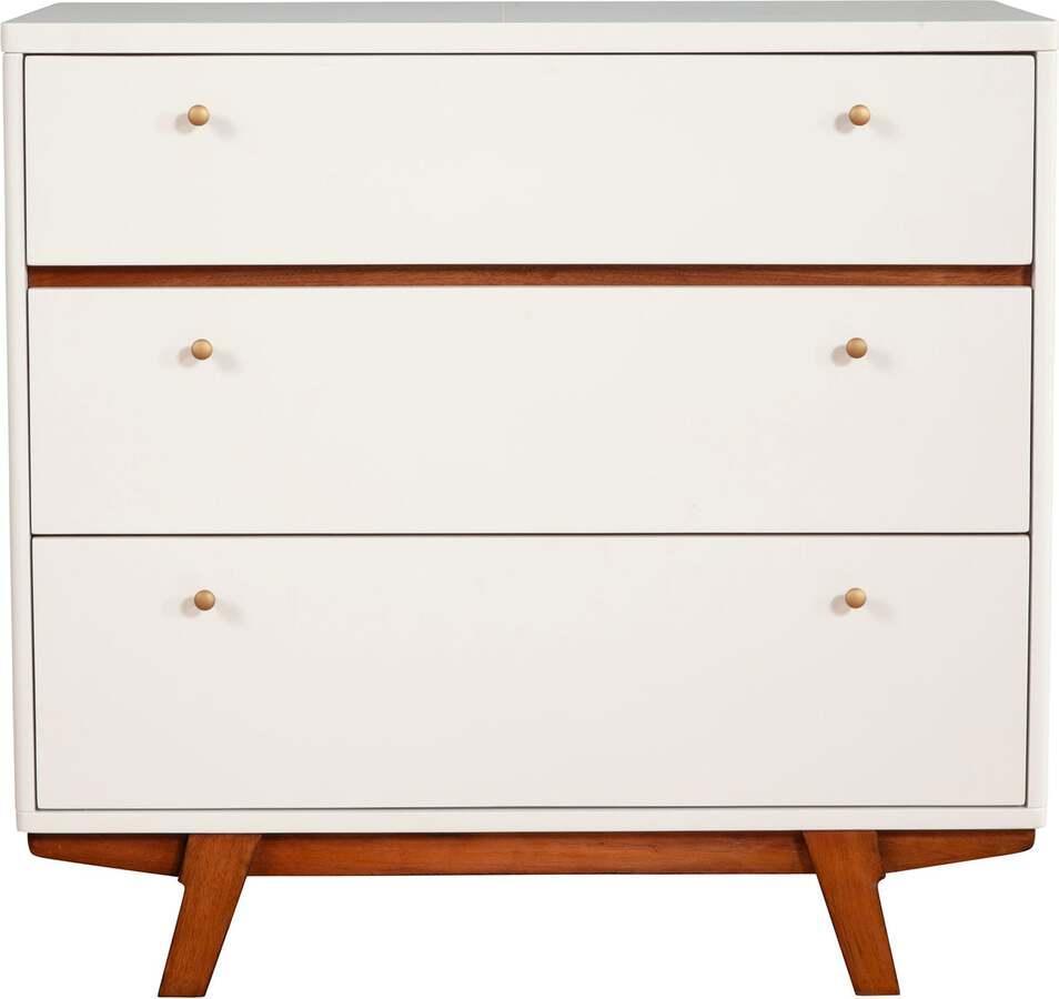 Alpine Furniture Chest of Drawers - Dakota 3 Drawer Small Chest