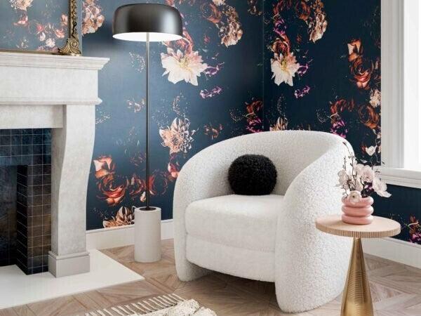 Tov Furniture Accent Chairs - Dakota Armchair White