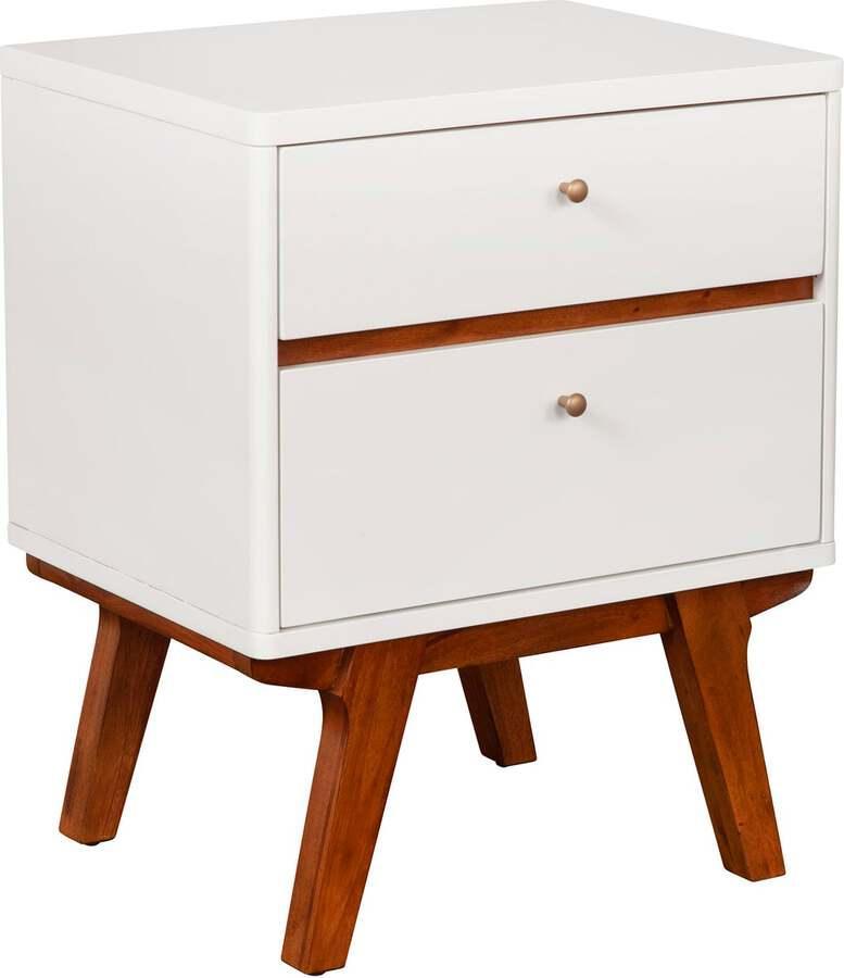 Alpine Furniture Nightstands & Side Tables - Dakota Two Drawer Nightstand