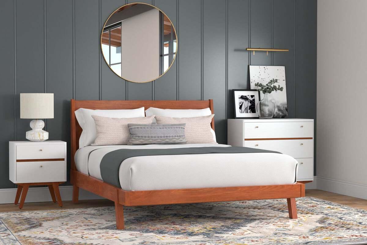 Alpine Furniture Nightstands & Side Tables - Dakota Two Drawer Nightstand