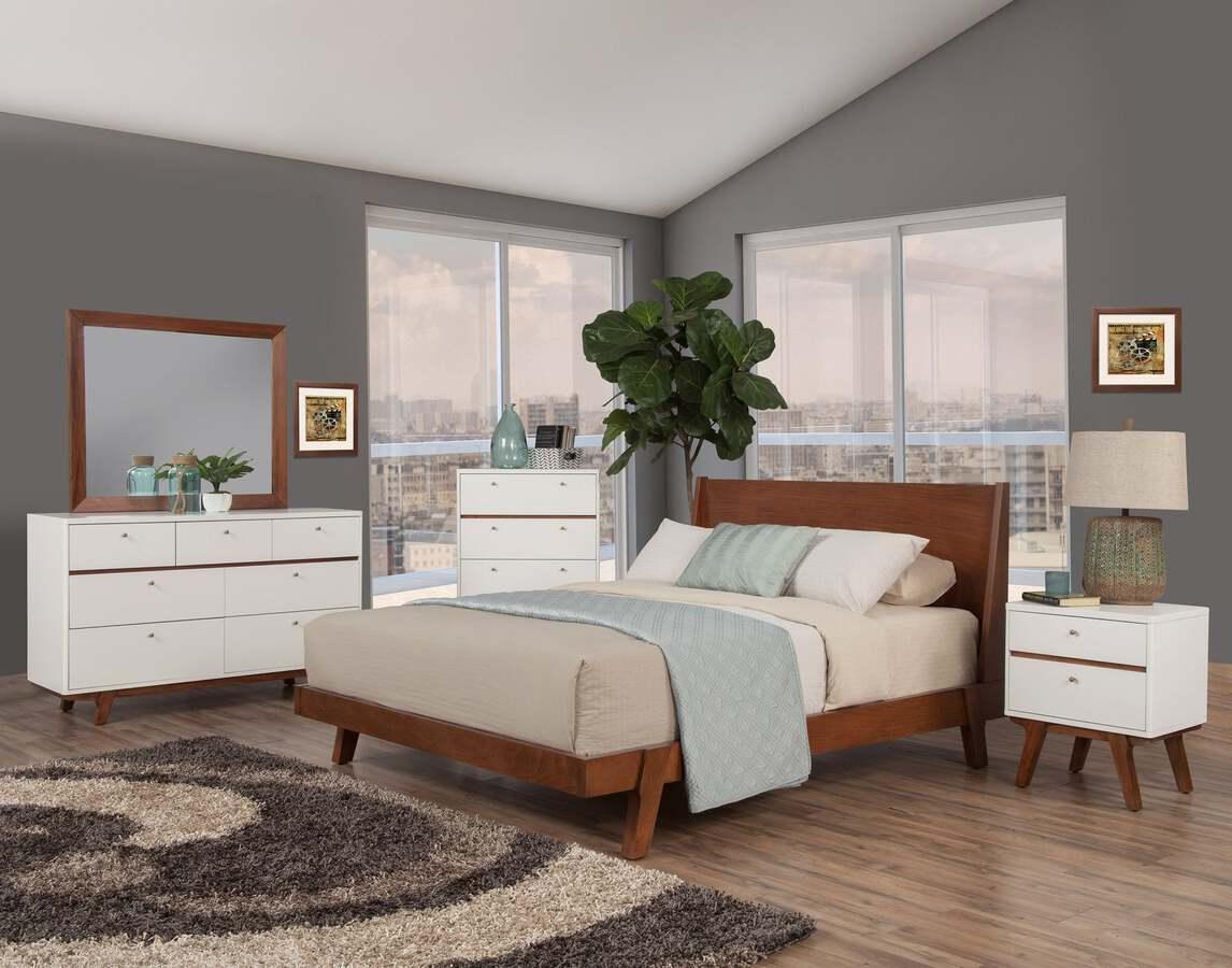 Alpine Furniture Nightstands & Side Tables - Dakota Two Drawer Nightstand