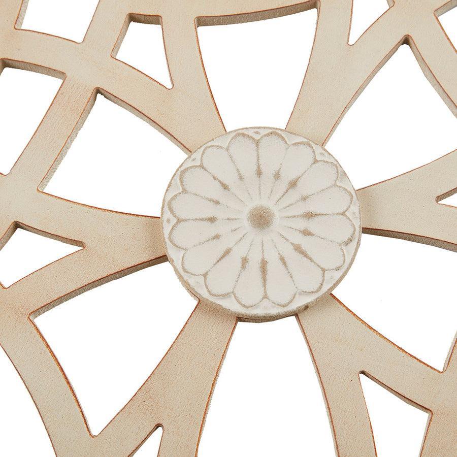 Olliix.com Wall Art - Damask Wood Panel Carved Wall Panel Wood