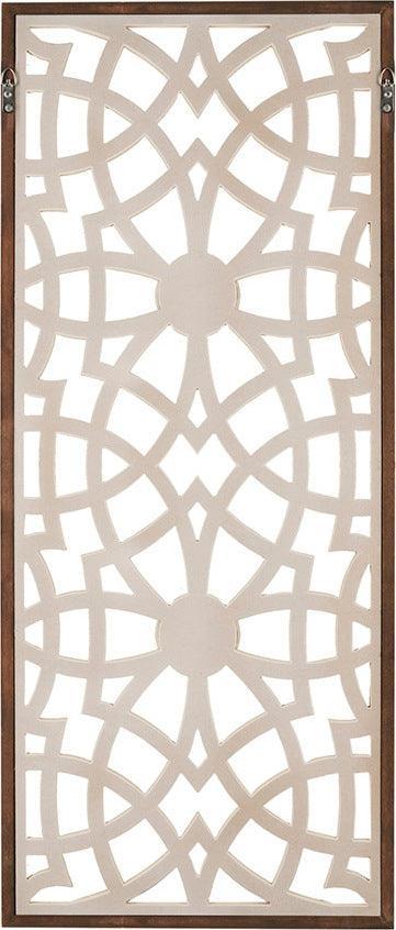 Olliix.com Wall Art - Damask Wood Panel Carved Wall Panel Wood