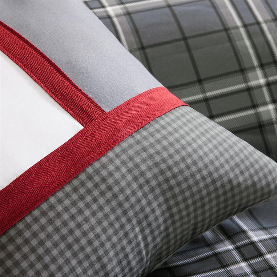 Olliix.com Comforters & Blankets - Daryl Transitional Comforter Set Gray Full/Queen