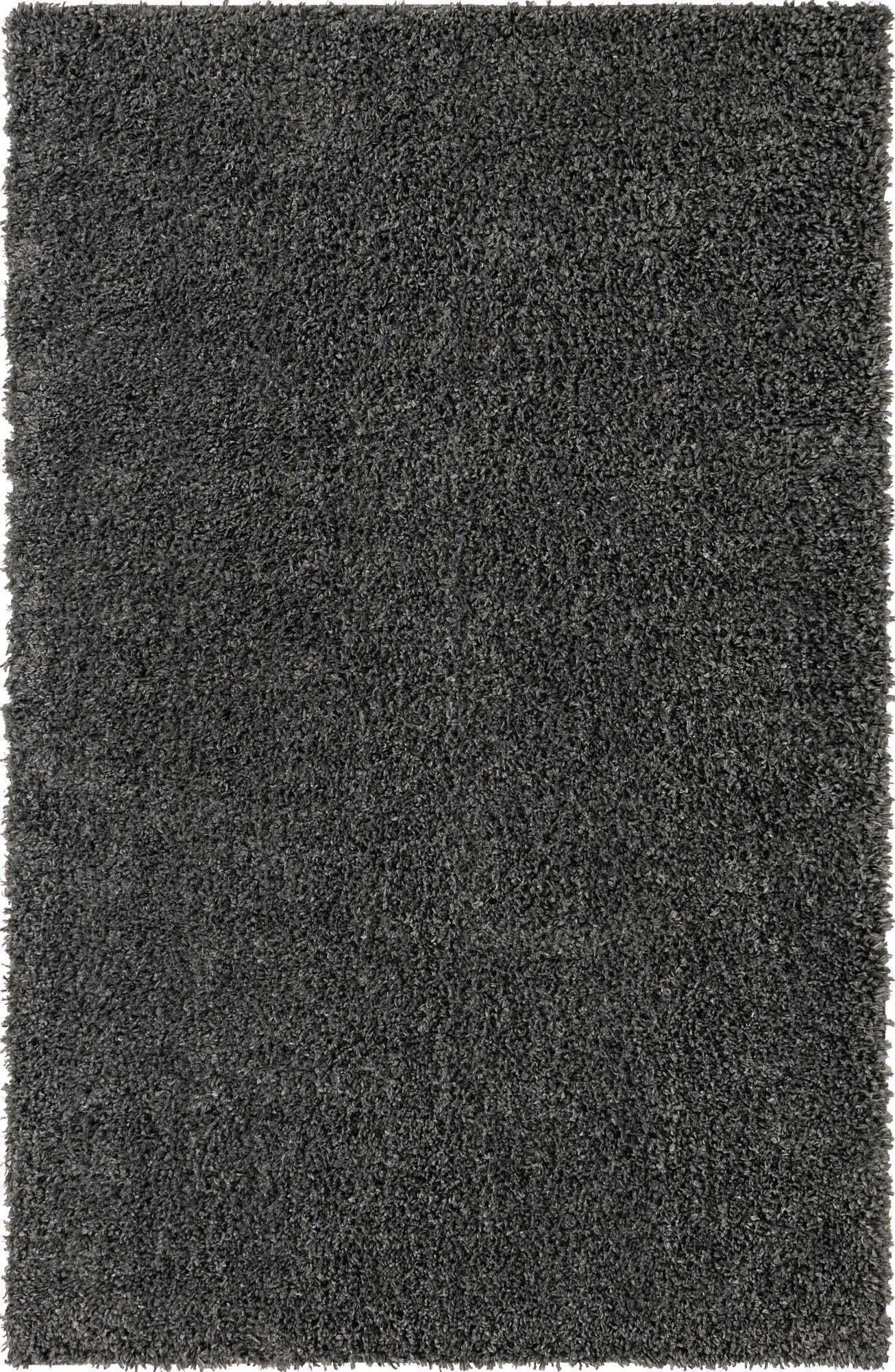 Unique Loom Indoor Rugs - Davos Shag 5x8 Rug Peppercorn