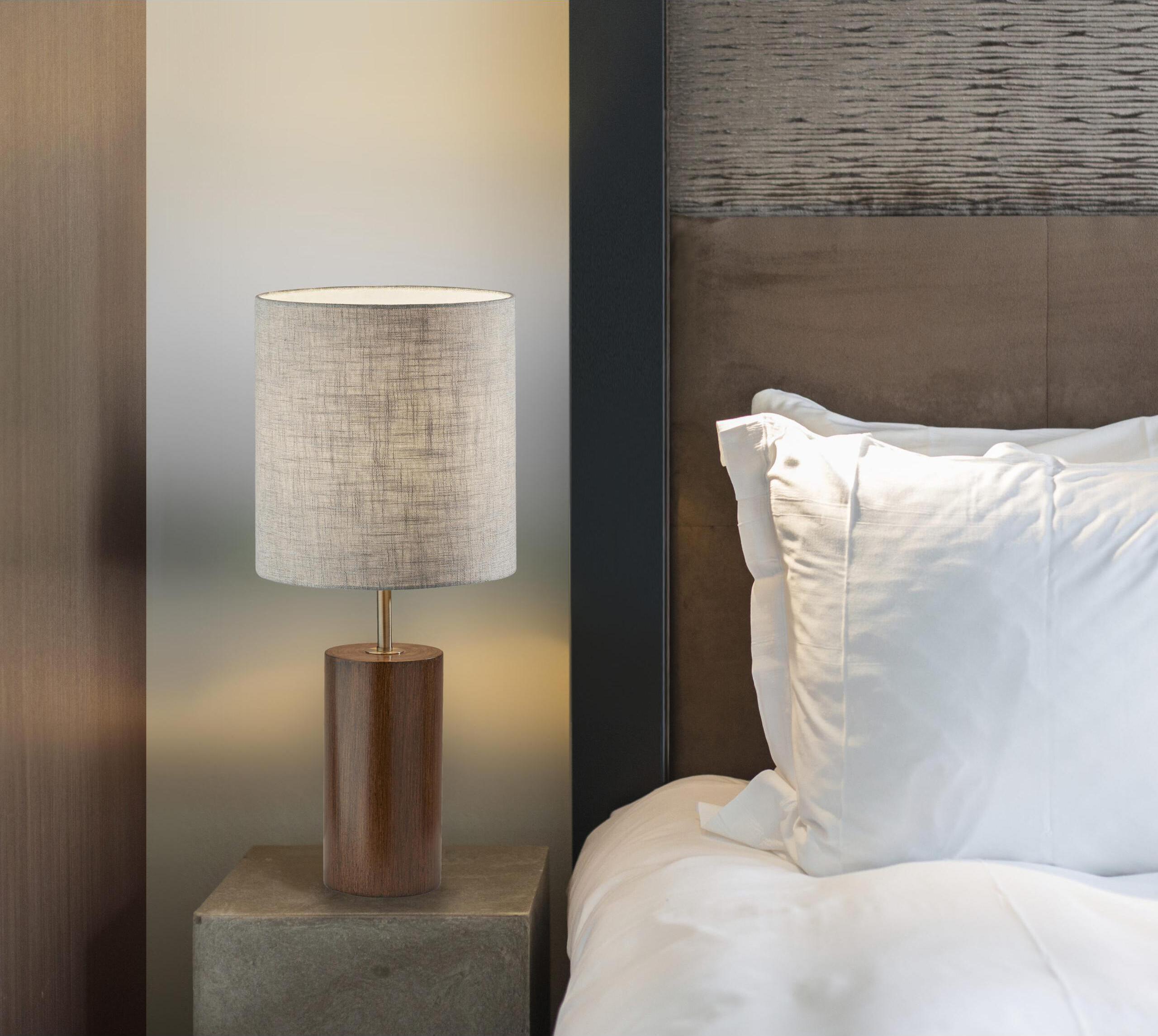 Adesso Table Lamps - Dean Table Lamp Walnut & Natural