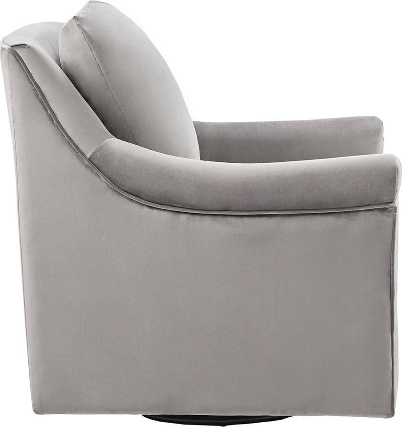 Olliix.com Accent Chairs - Deanna Swivel Chair Gray