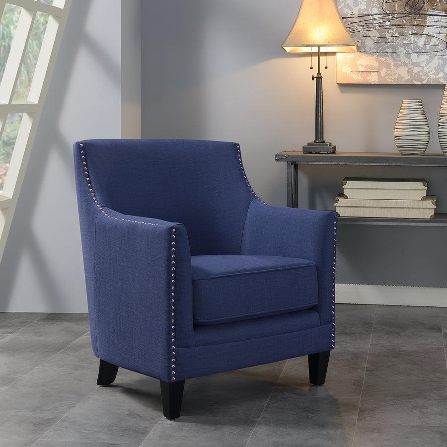 Elements Accent Chairs - Deena Accent Chair Blue