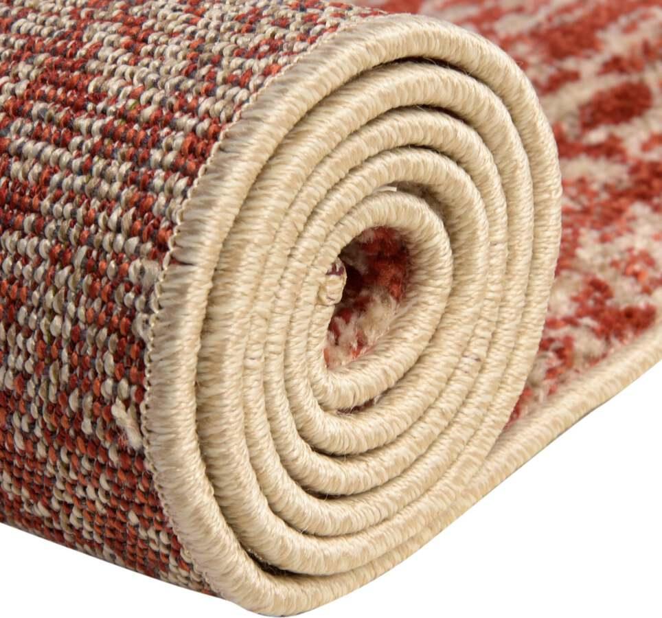Unique Loom Indoor Rugs - Del Mar Contemporary Palace Rectangular Rug Red