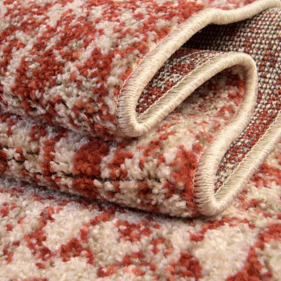 Unique Loom Indoor Rugs - Del Mar Contemporary Palace Rectangular Rug Red