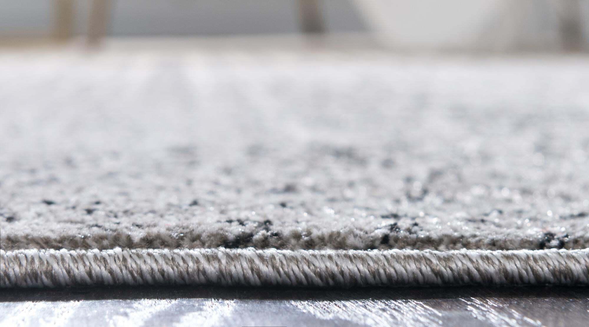 Unique Loom Indoor Rugs - Del Mar Geometric Rectangular 8x10 Rug Gray & Ivory