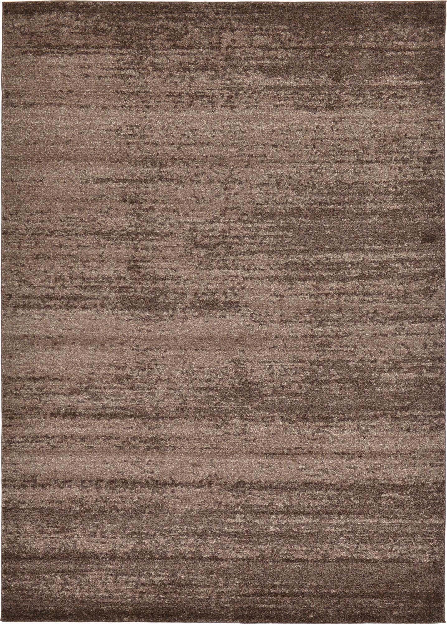 Unique Loom Indoor Rugs - Del Mar Solid Rectangular 8x11 Rug Brown & Light Brown