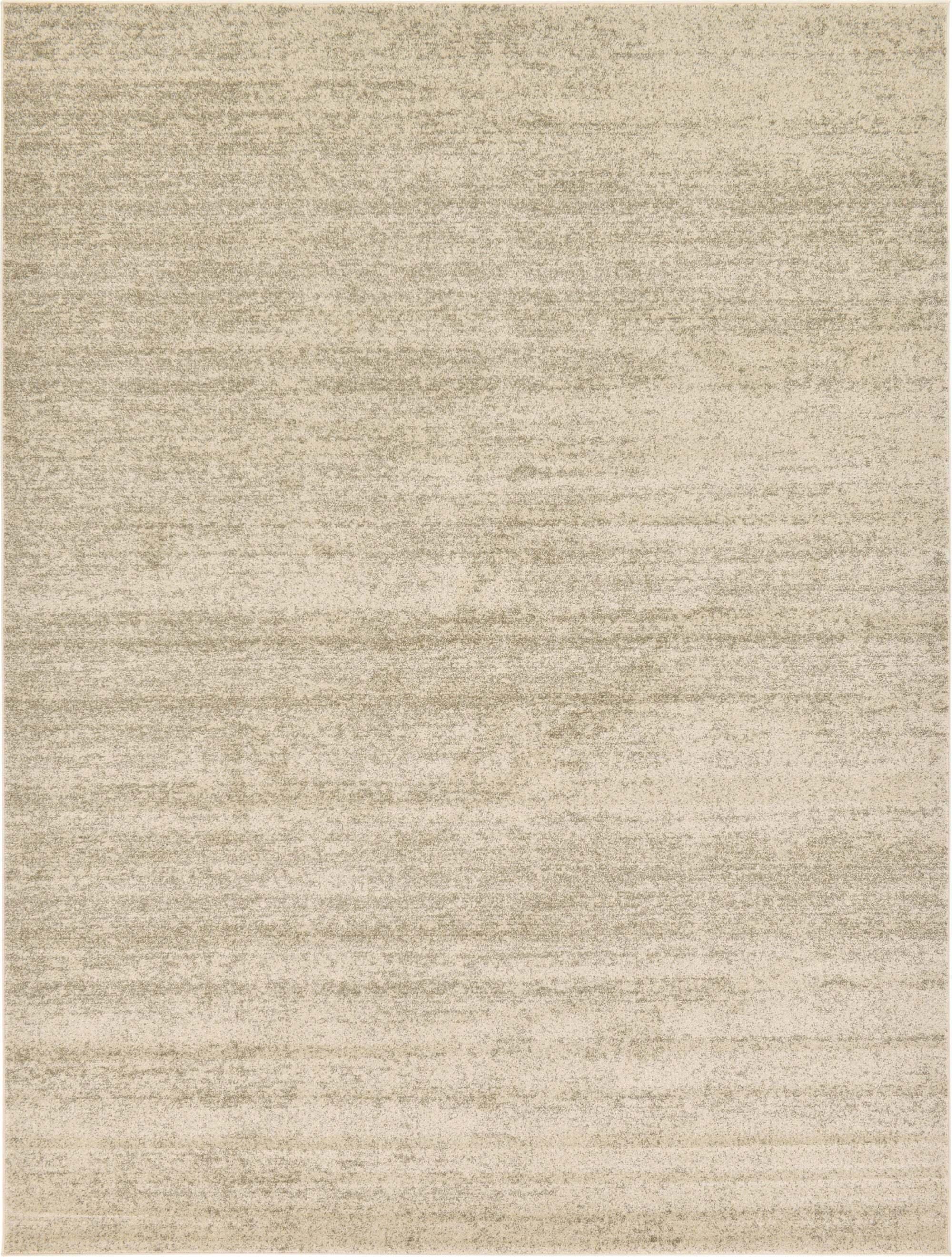 Unique Loom Indoor Rugs - Del Mar Solid Rectangular 9x12 Rug Beige & Brown