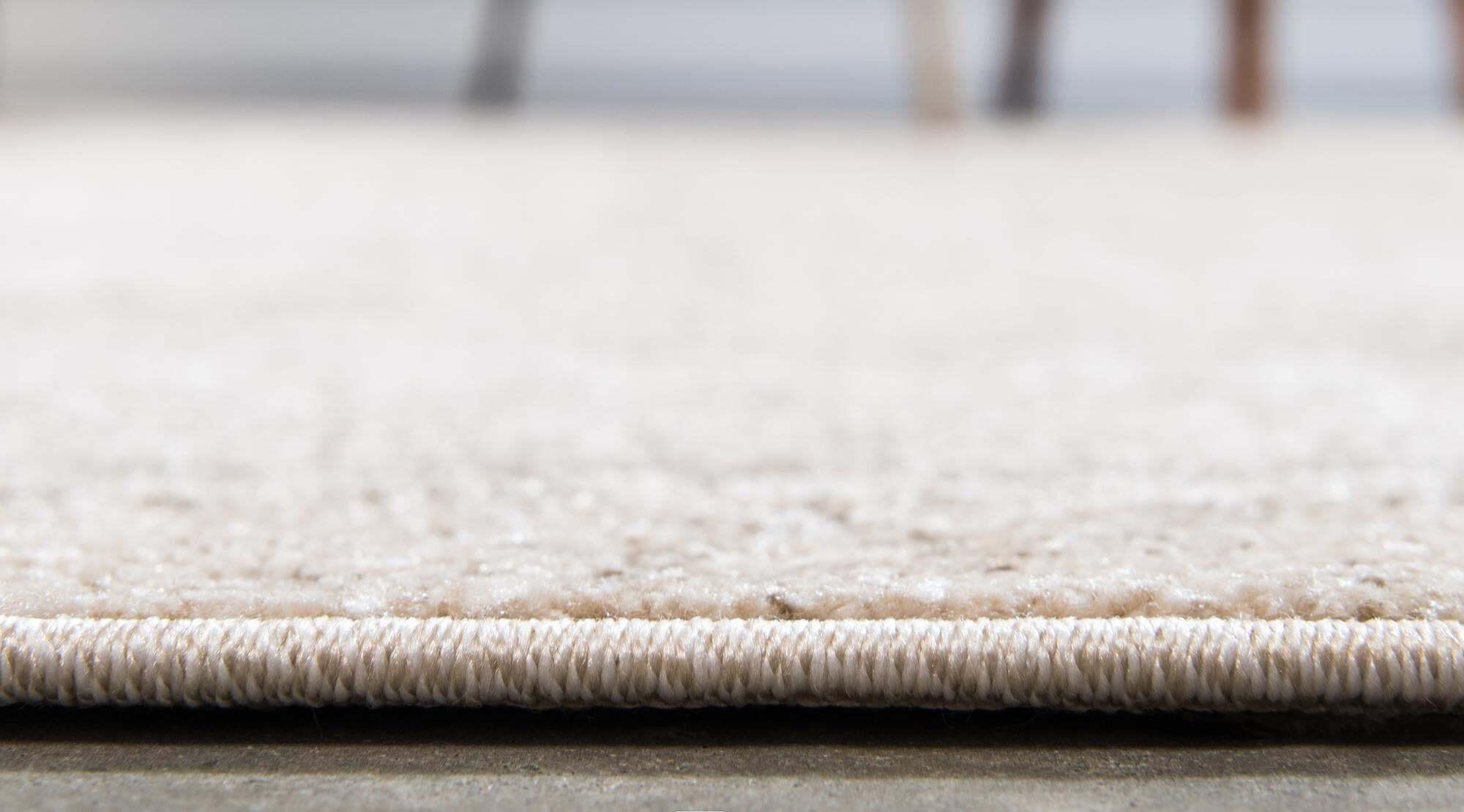 Unique Loom Indoor Rugs - Del Mar Solid Rectangular 9x12 Rug Beige & Brown