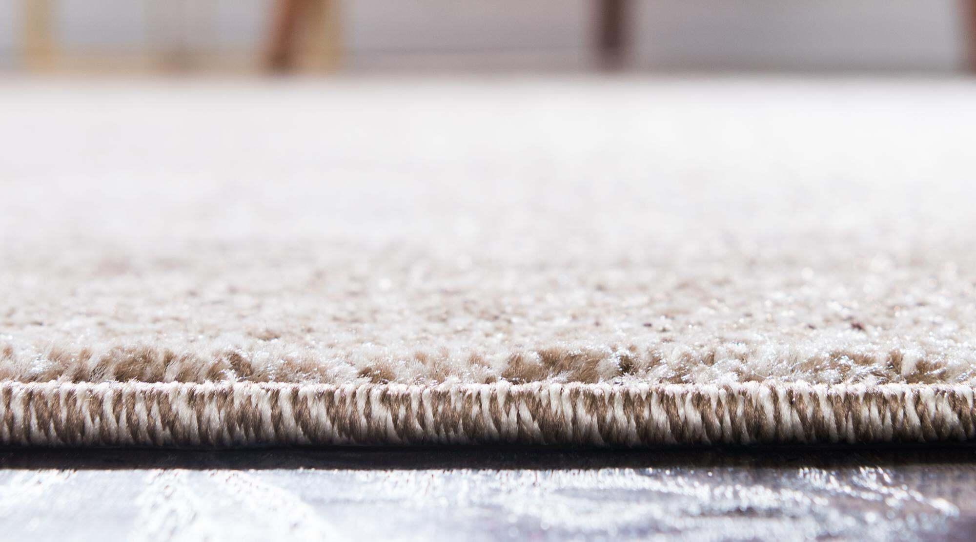 Unique Loom Indoor Rugs - Del Mar Solid Rectangular 9x12 Rug Beige & Tan