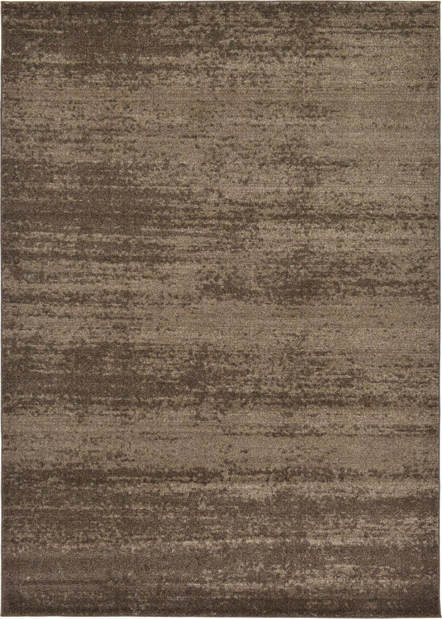 Unique Loom Indoor Rugs - Del Mar Solid Rectangular 9x12 Rug Brown & Light Brown