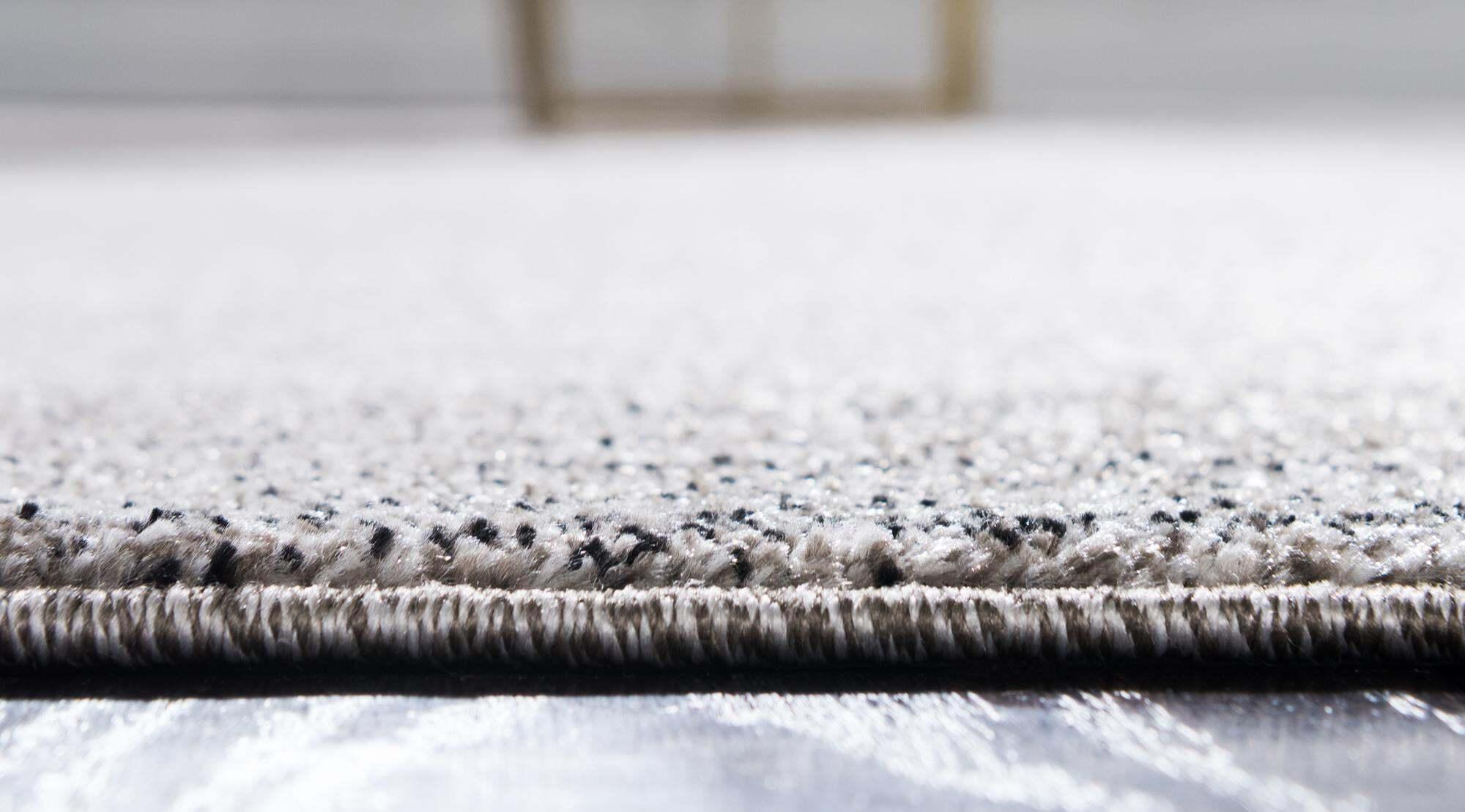 Unique Loom Indoor Rugs - Del Mar Solid Rectangular 9x12 Rug Light Gray & Beige
