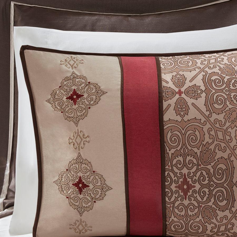 Olliix.com Comforters & Blankets - Delaney 24 Piece Room 104 " W In a Bag Red