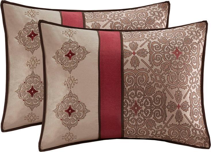 Olliix.com Comforters & Blankets - Delaney 24 Piece Room 104 " W In a Bag Red