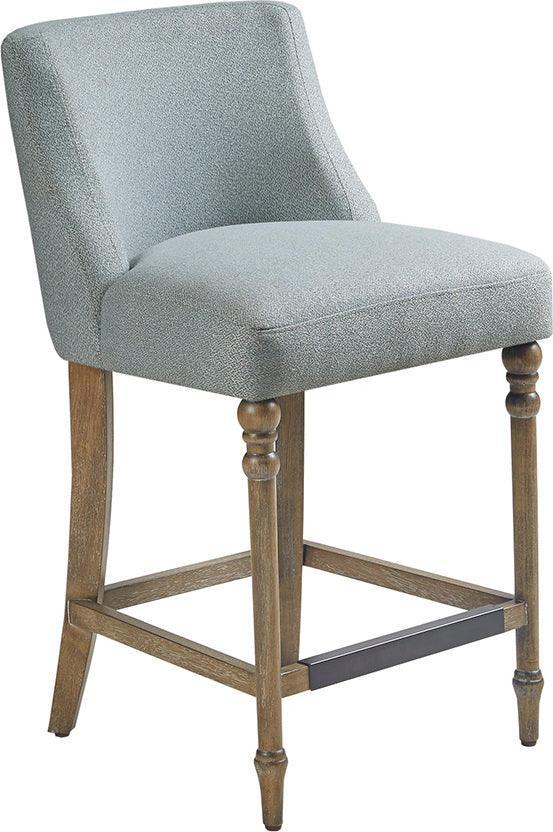 Olliix.com Barstools - Delaney 25" Upholstered Counter Stool Reclaimed Brown