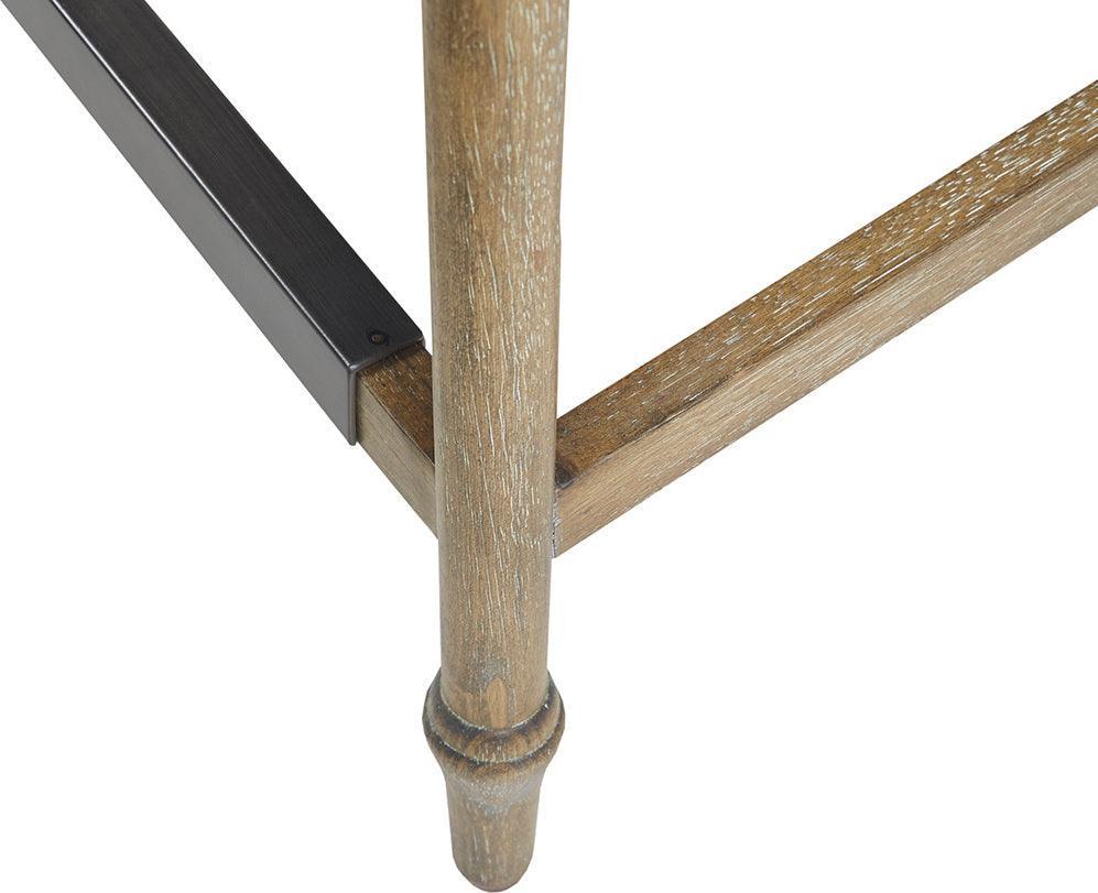 Olliix.com Barstools - Delaney 25" Upholstered Counter Stool Reclaimed Brown