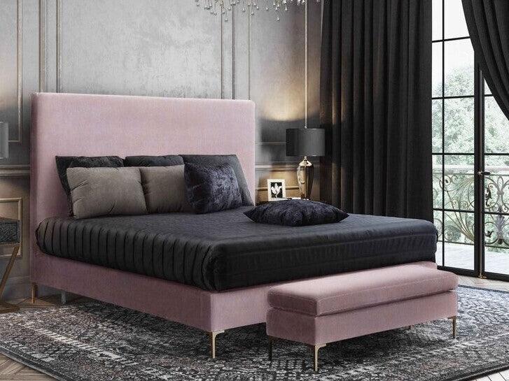 Tov Furniture Benches - Delilah Bench Blush & Gold