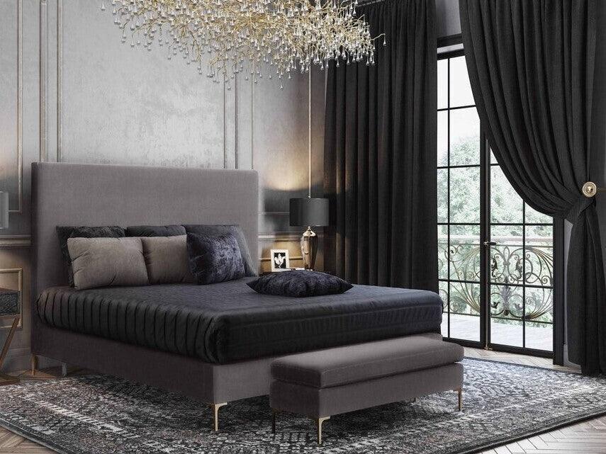 Tov Furniture Benches - Delilah Bench Gray & Gold