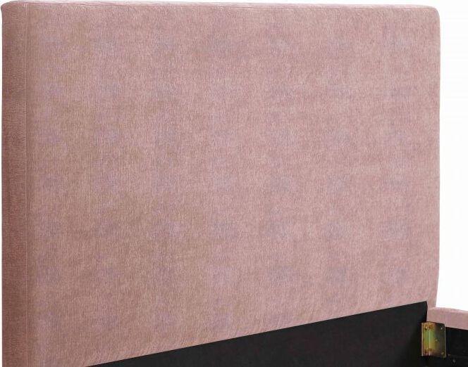 Tov Furniture Beds - Delilah Blush Textured Velvet Bed in King