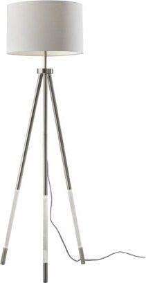 Adesso Floor Lamps - Della Night light Floor Lamp Brushed Steel