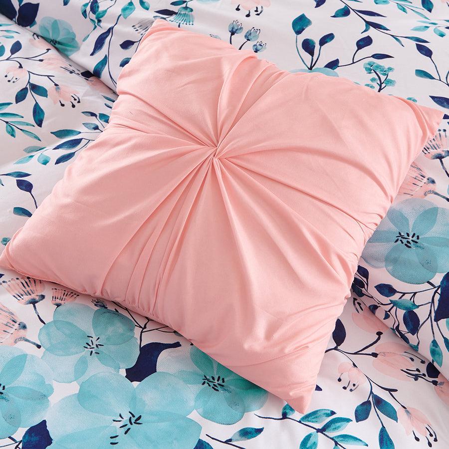 Olliix.com Comforters & Blankets - Delle Modern Reversible Comforter Set Blue Twin/Twin XL