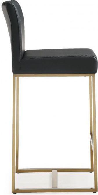 Tov Furniture Barstools - Denmark Black Gold Steel Counter Stool (Set of 2)