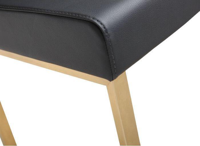 Tov Furniture Barstools - Denmark Black Gold Steel Counter Stool (Set of 2)