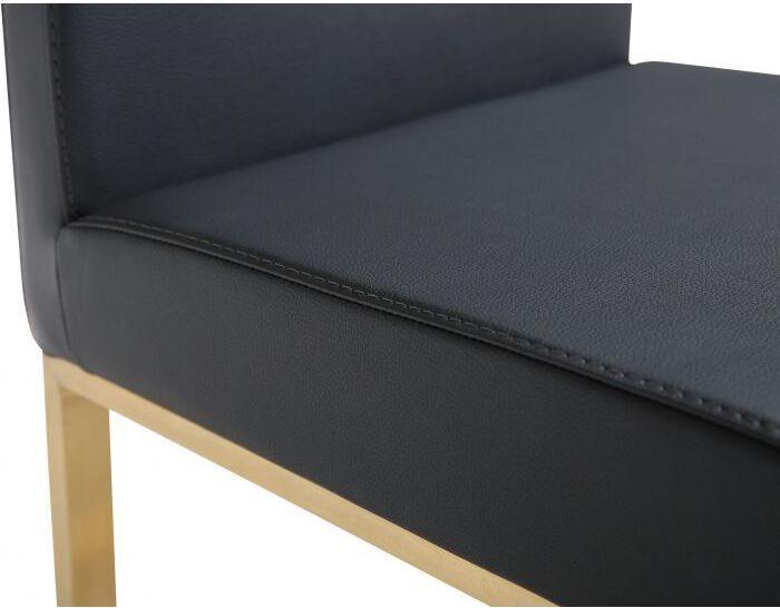 Tov Furniture Barstools - Denmark Black Gold Steel Counter Stool (Set of 2)