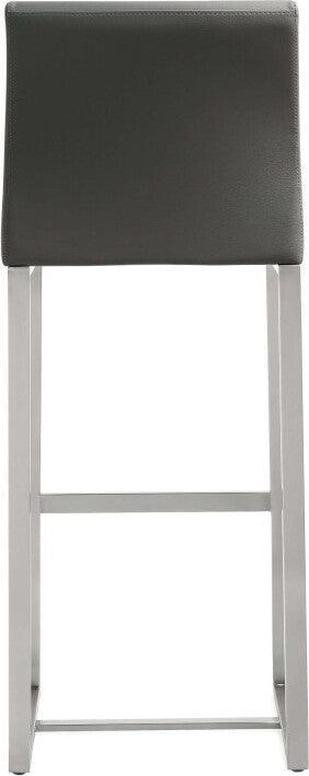 Tov Furniture Barstools - Denmark Gray Stainless Steel Barstool (Set of 2)