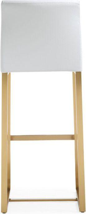Tov Furniture Barstools - Denmark White Gold Steel Barstool (Set of 2)