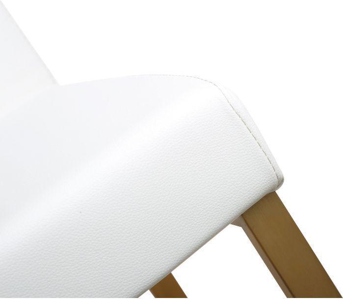 Tov Furniture Barstools - Denmark White Gold Steel Counter Stool (Set of 2)