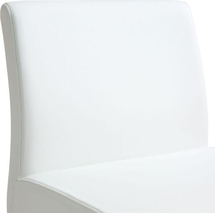 Tov Furniture Barstools - Denmark White Stainless Steel Counter Stool (Set of 2)