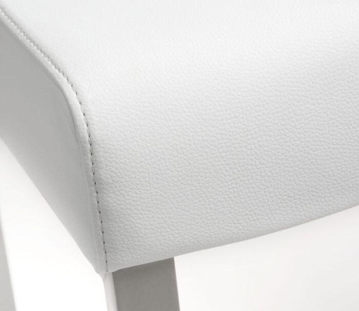 Tov Furniture Barstools - Denmark White Stainless Steel Counter Stool (Set of 2)