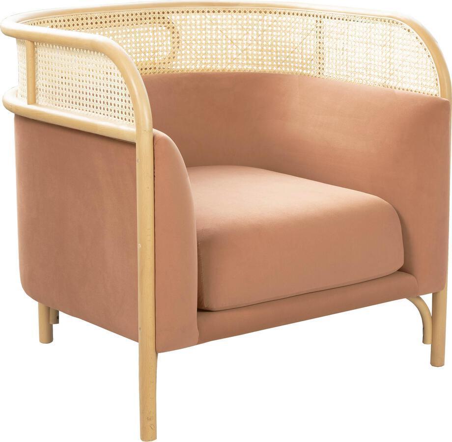 Tov Furniture Accent Chairs - Desiree Mauve Velvet Accent Chair
