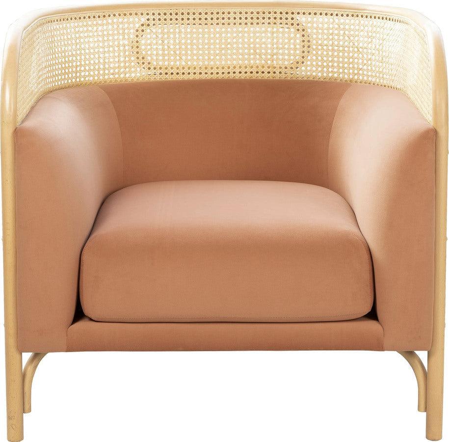 Tov Furniture Accent Chairs - Desiree Mauve Velvet Accent Chair
