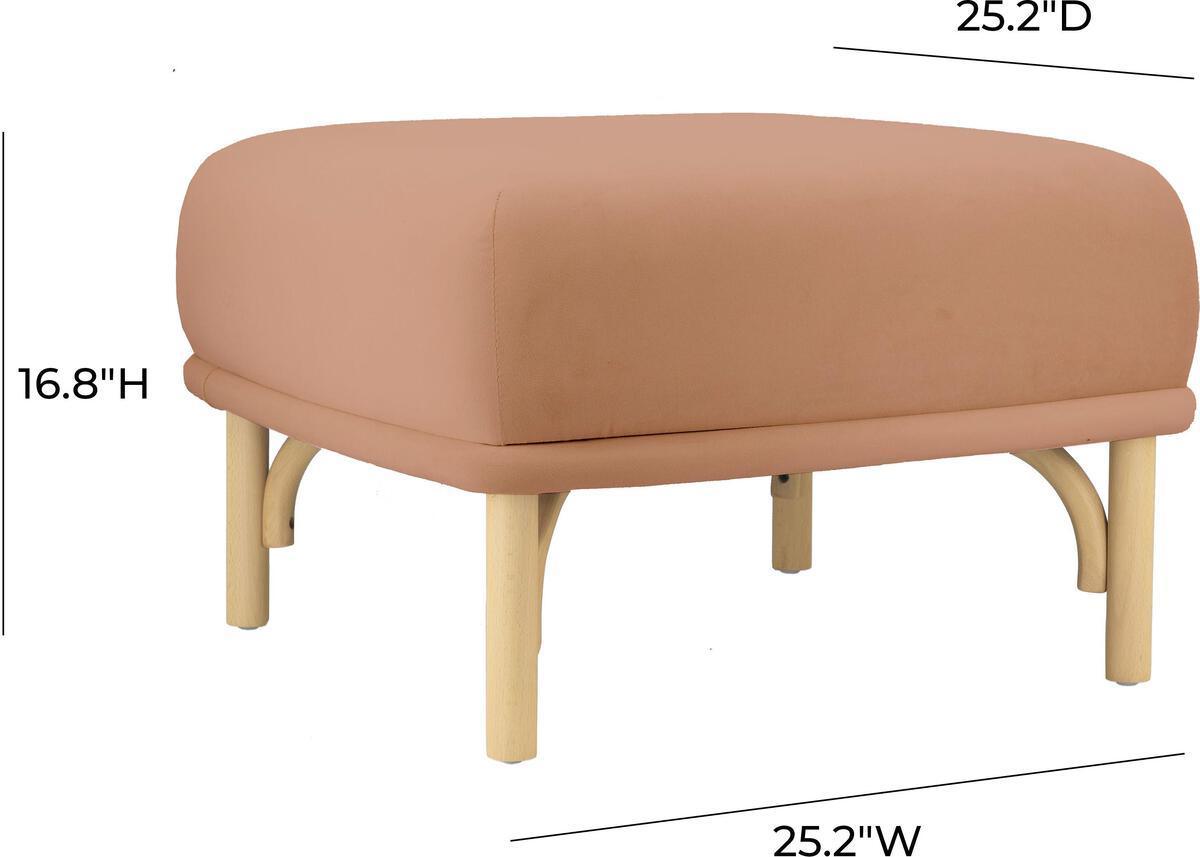 Tov Furniture Ottomans & Stools - Desiree Mauve Velvet Ottoman Mauve